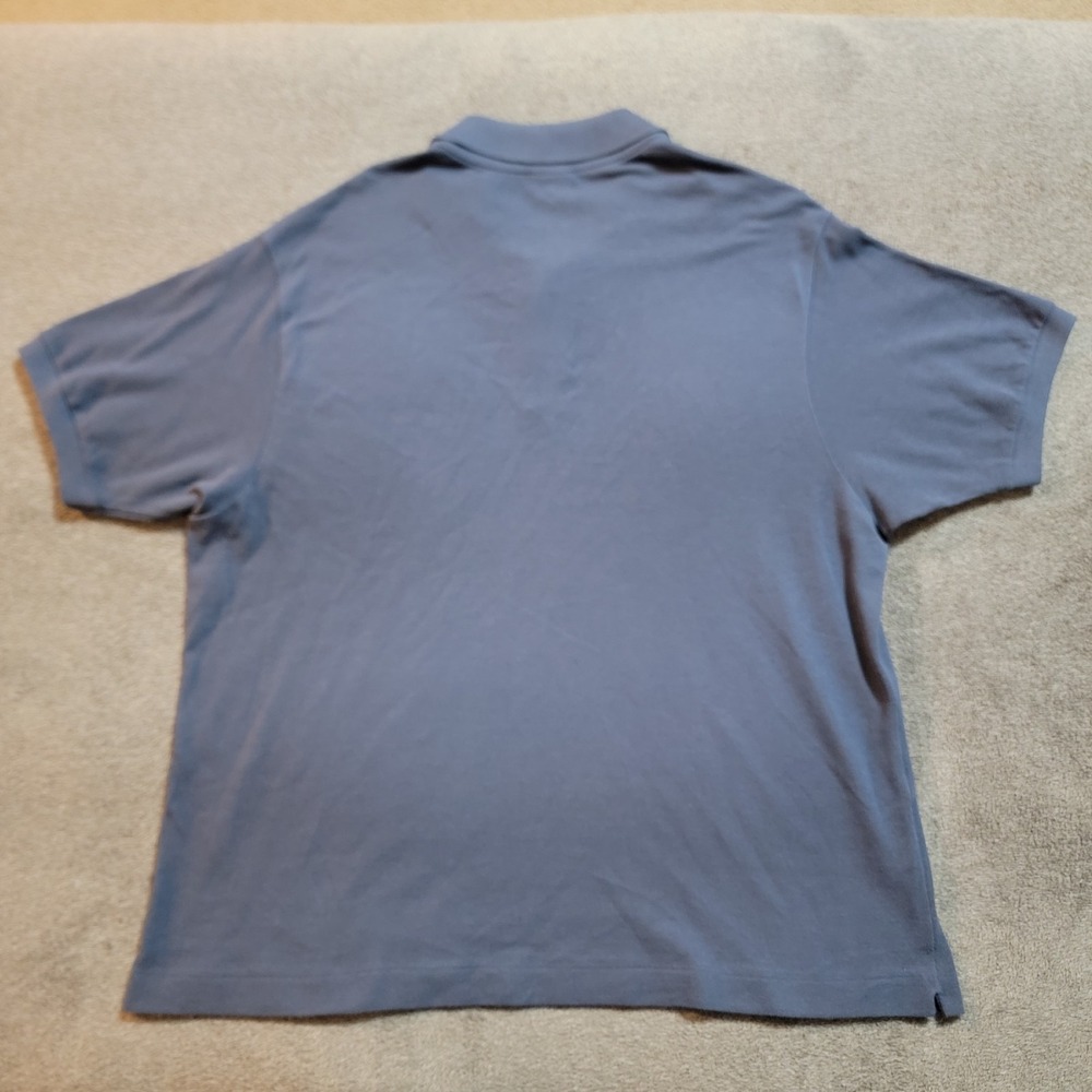 VTG 90s Lacoste pique polo blue size 7/ XL Cropped oversized designed France - Picture 4 of 4